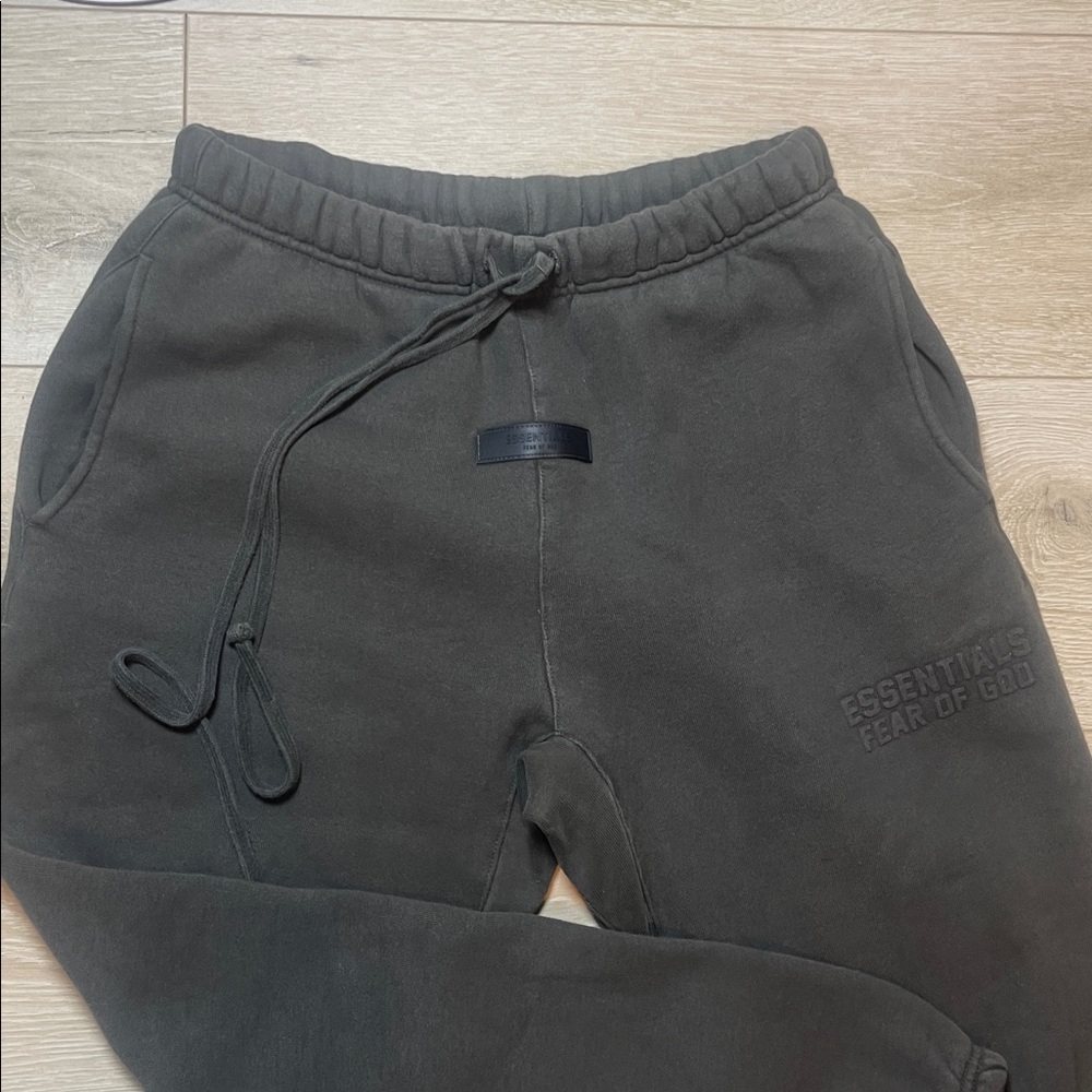 Essentials Men's Dark Charcoal Drawstring Joggers… - image 2